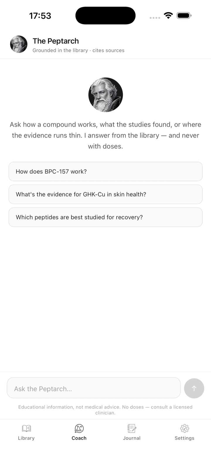 Peptidia app — Ask